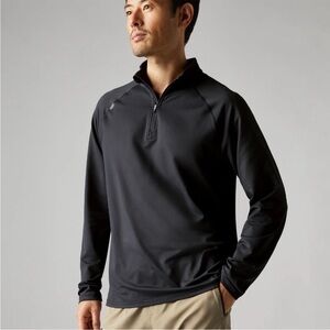 RHONE Men's Charcoal Quarter-Zip Pullover